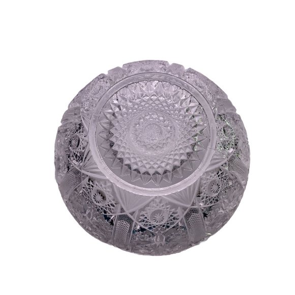 Clear Pressed Glass Serving Dish Bowl Sawtooth Edge - 7.75 " - Picture 2 of 6